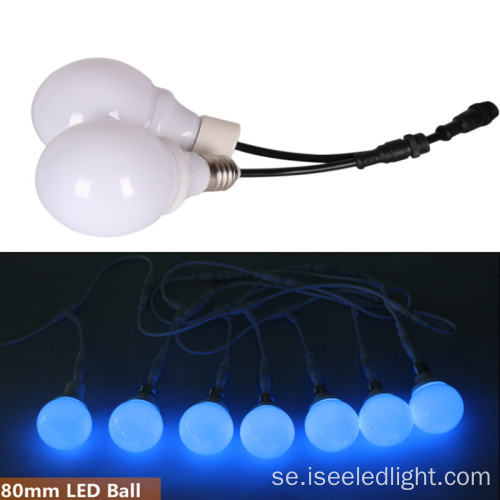 Musikkontroll 60mm DMX LED RGB -glödlampa